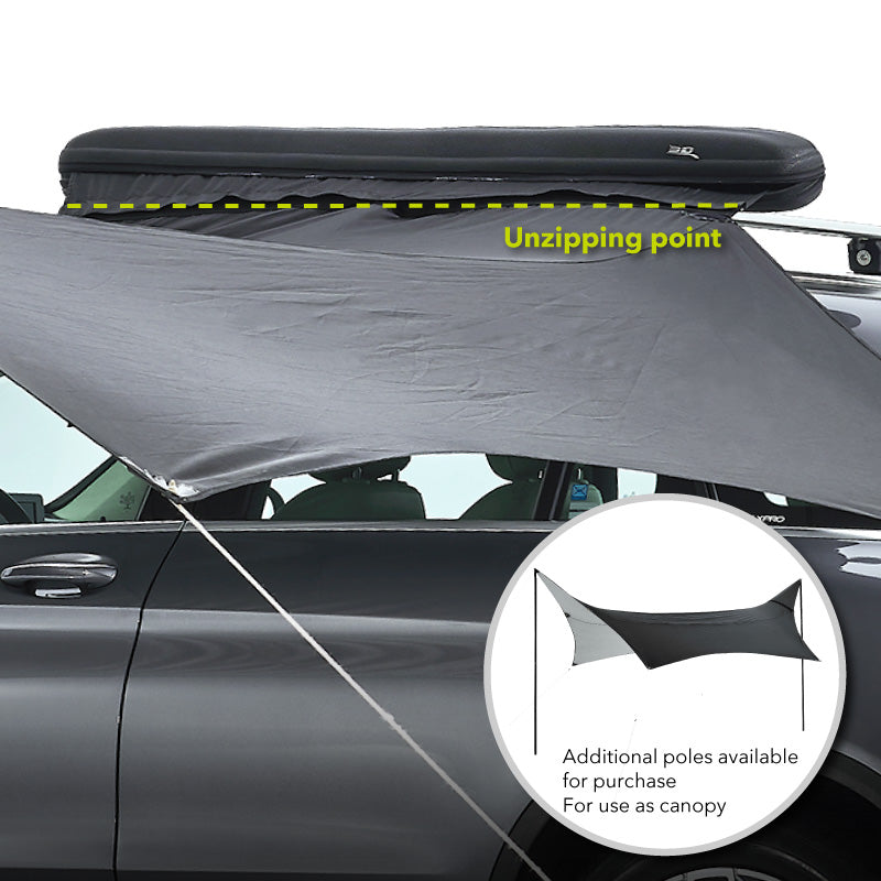 LIGHTWEIGHT ROOF TOP SIDE AWNING
